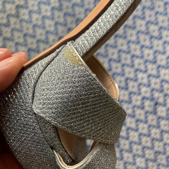 ❌SOLD❌Sam Edelman Silver Jordan Heels Sz 5.5 - Picture 8 of 8
